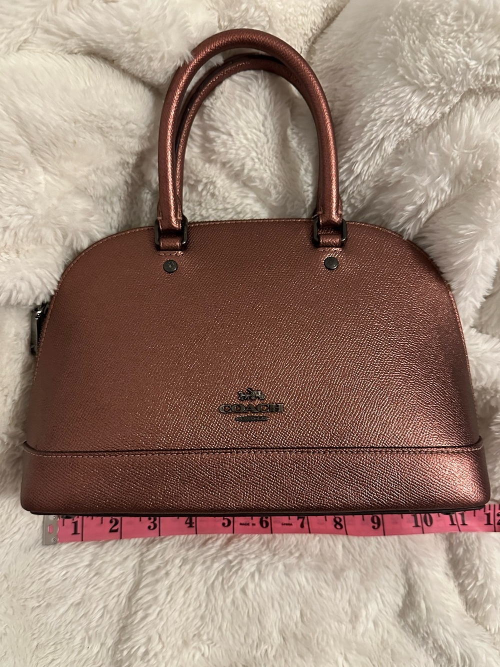 Coach Metallic Sierra Rose Dome Satchel - Coach - Picture 5 of 5